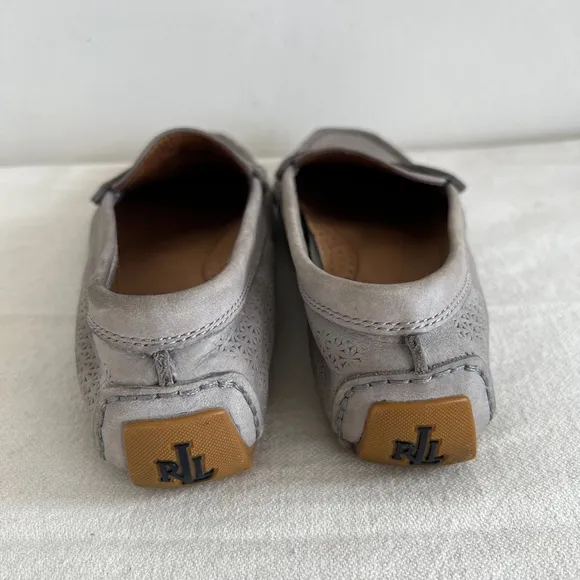 Women's Lauren Ralph Lauren Loafers, Gray, Size 7.5
