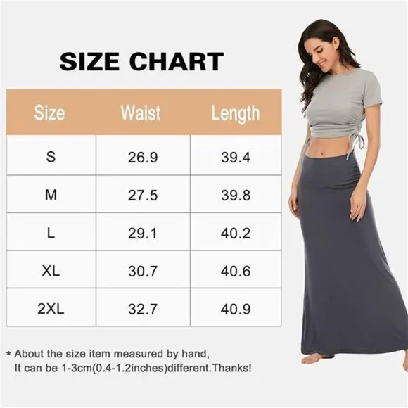 Womens Maxi Skirts Long Skirt for Women A Black