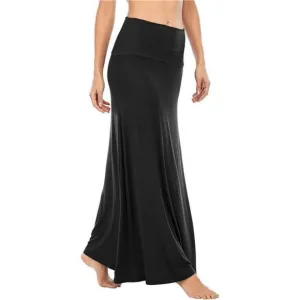 Womens Maxi Skirts Long Skirt for Women A Black