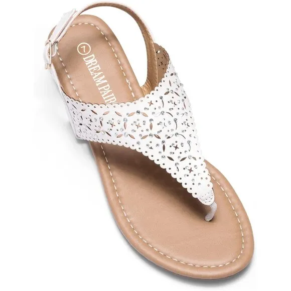 Women's Rhinestone Casual Wear Cute Gladiator Flat Sandal