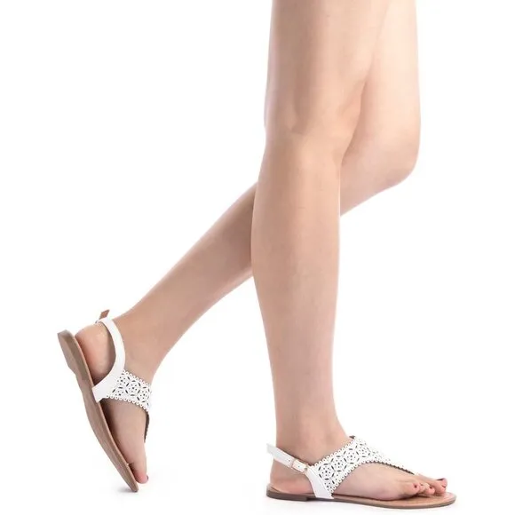 Women's Rhinestone Casual Wear Cute Gladiator Flat Sandal