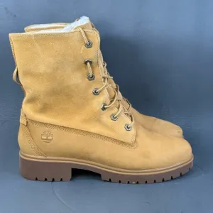 Women’s Timberland Lace Up Faux Fur Lined Boots Size 9