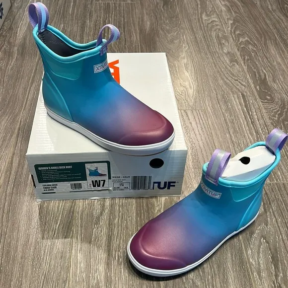 XTRATUF Ankle Deck Boot Blue Aurora Size 7 NEW