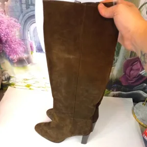 Zara brown suede boots