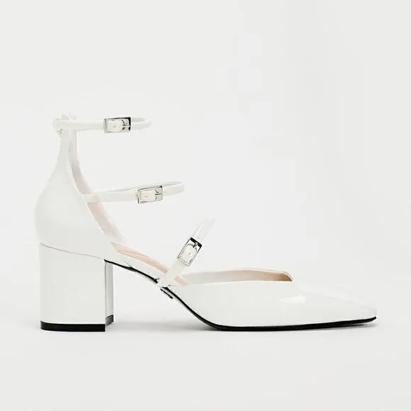 ZARA Faux Patent Leather Heels NWT LAST ONE!!!