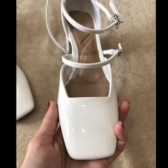 ZARA Faux Patent Leather Heels NWT LAST ONE!!!