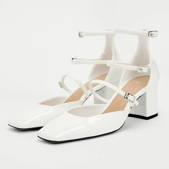 ZARA Faux Patent Leather Heels NWT LAST ONE!!!