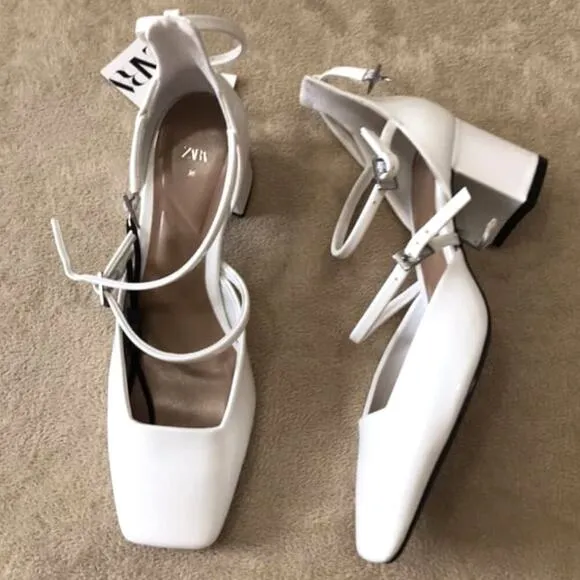 ZARA Faux Patent Leather Heels NWT LAST ONE!!!