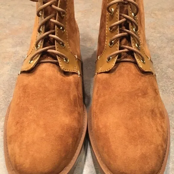 ZARA PADDOCK BOOTS, Suede, COGNAC color, NEW, Women’s Size 10/ EU 41