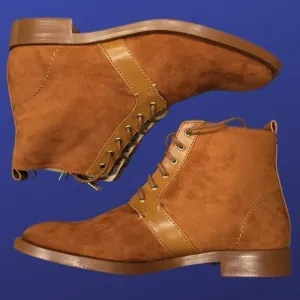 ZARA PADDOCK BOOTS, Suede, COGNAC color, NEW, Women’s Size 10/ EU 41